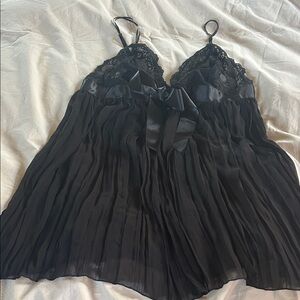 Victoria's Secret Black Lace Chemise